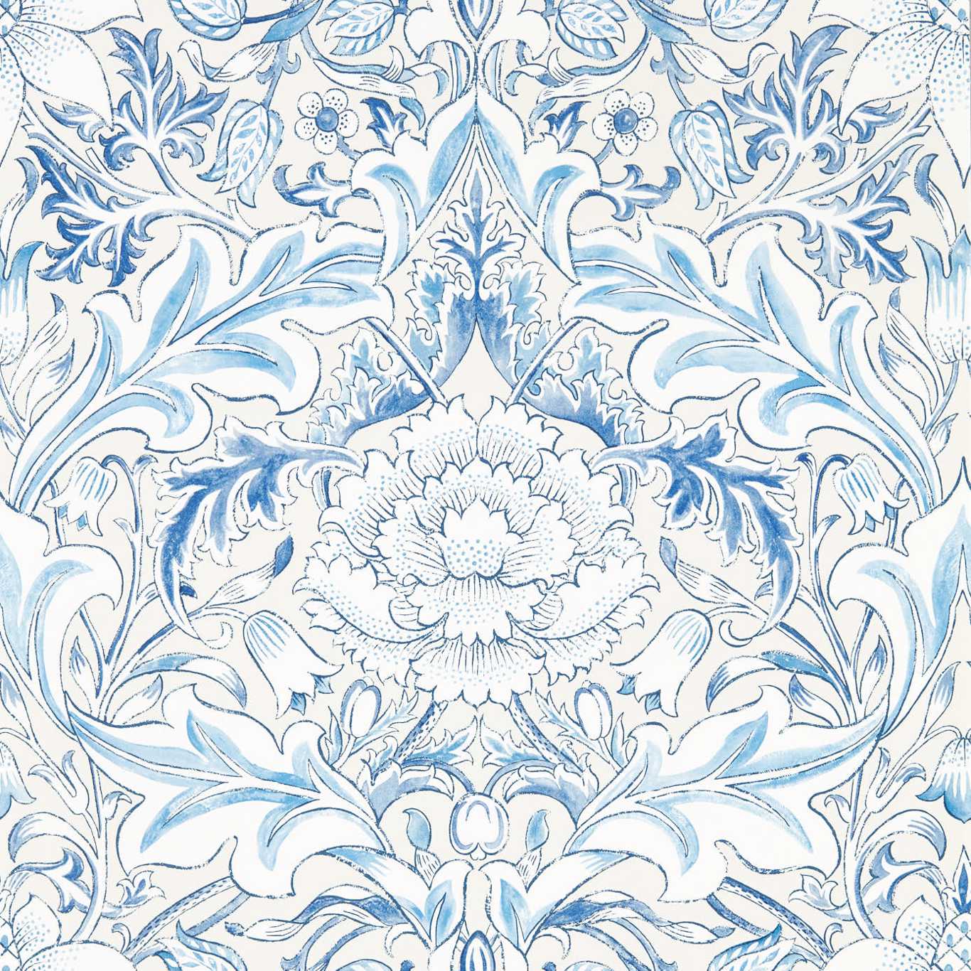 Simply Severn Woad Wallpaper MSIM217075 by Morris & Co