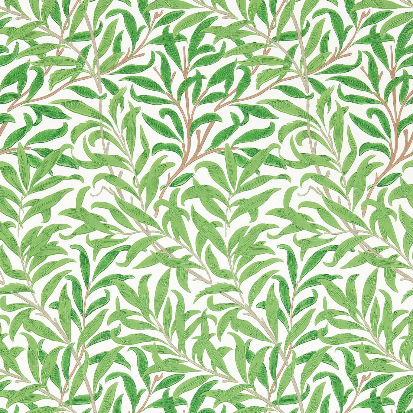 Willow Bough Leaf Green Wallpaper MSIM217081 by Morris & Co