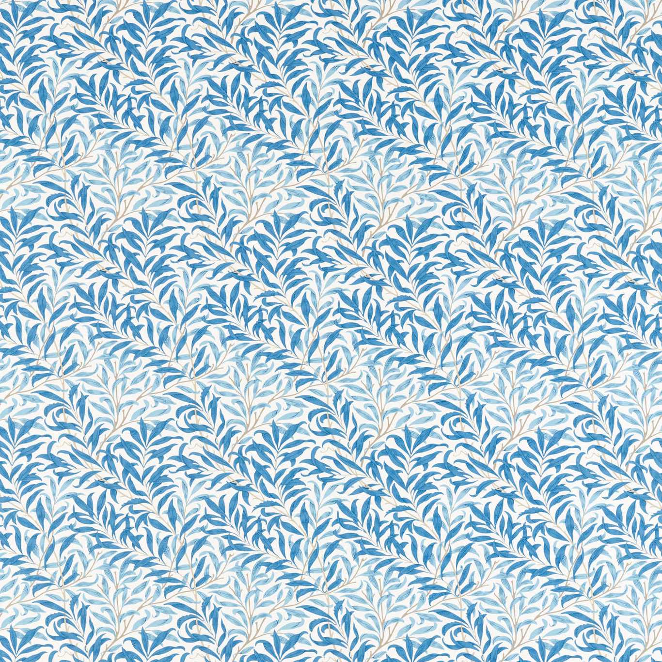 Willow Bough Woad Fabric By Morris & Co