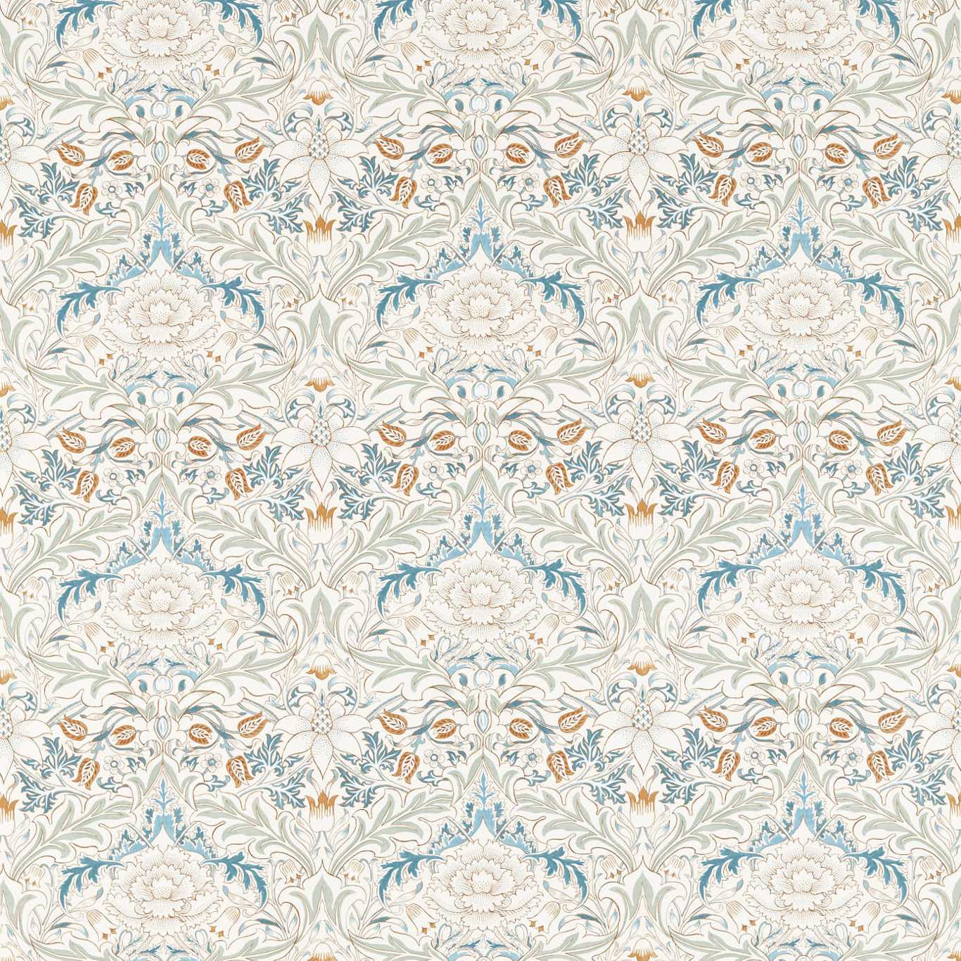 Simply Severn Bayleaf/Annatto Fabric By Morris & Co