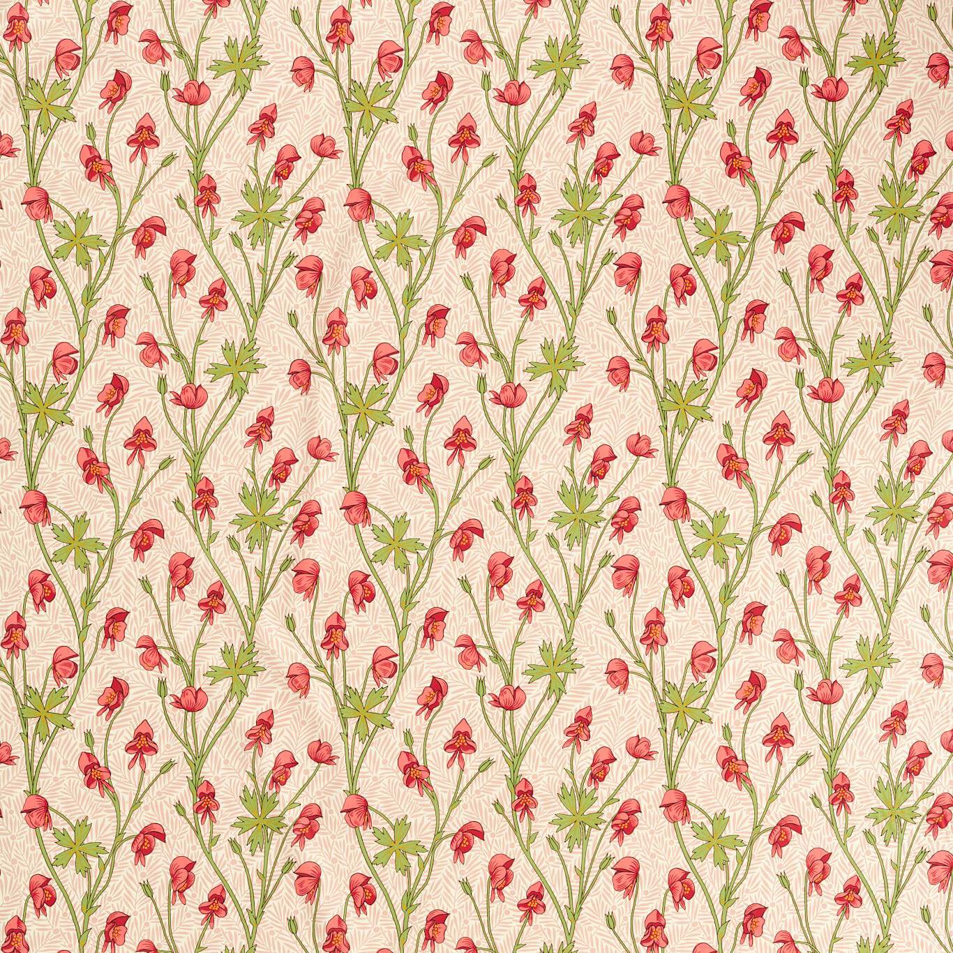 Monkshood Rhubarb Fabric By Morris & Co