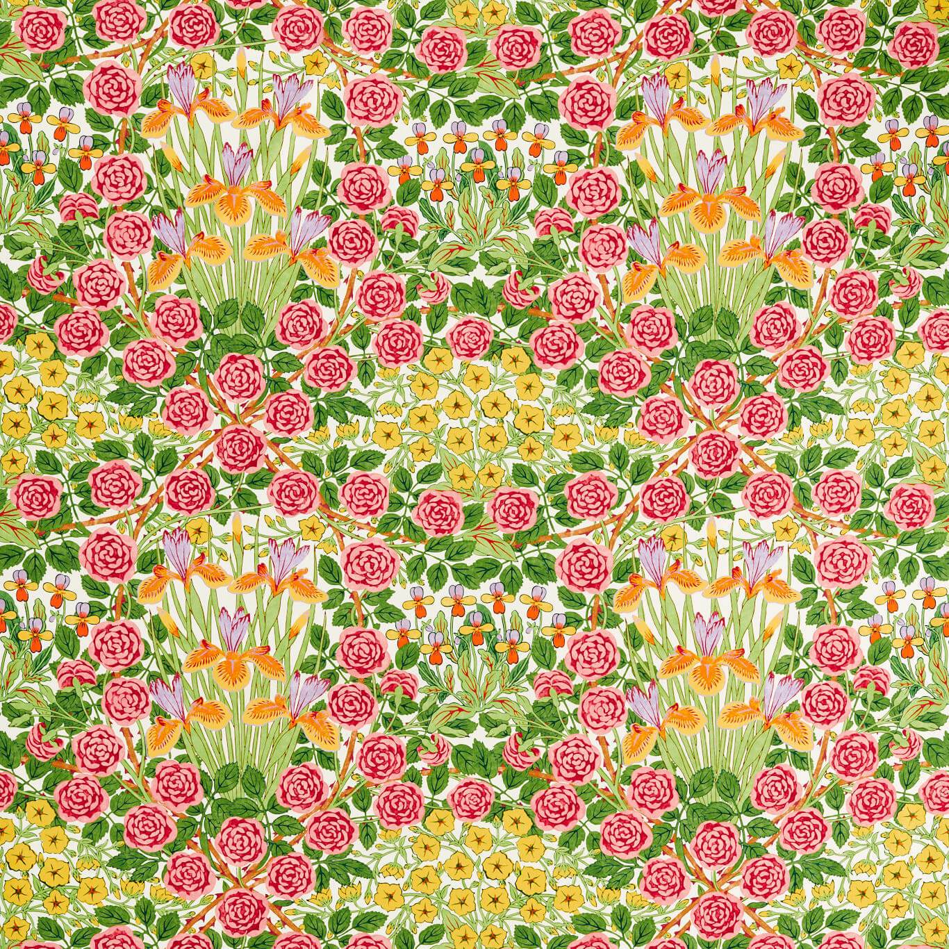 Campanula Sunburst Fabric By Morris & Co