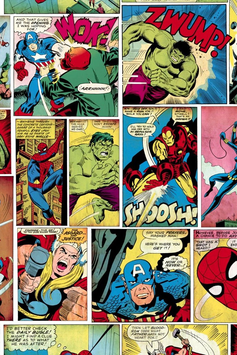 Marvel Comic Strip Wallpaper 159501 by Muriva