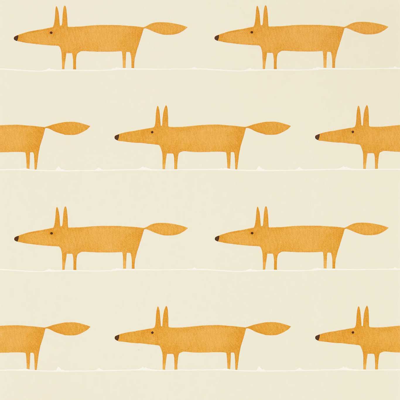 Midi Fox Raffia/Chai Wallpaper NHAP112818 by Scion