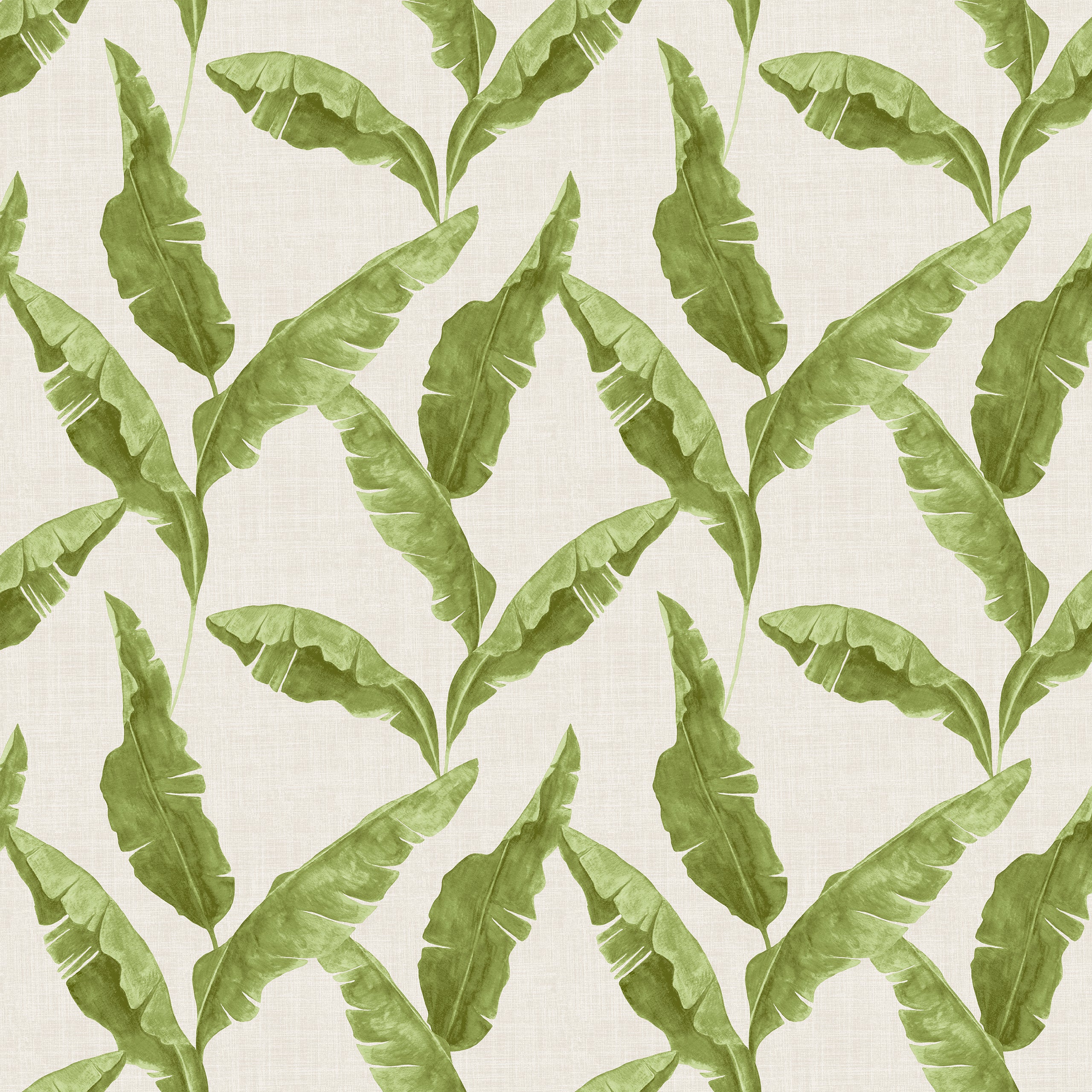 Plantain Wallpaper Natural/Green by furn.