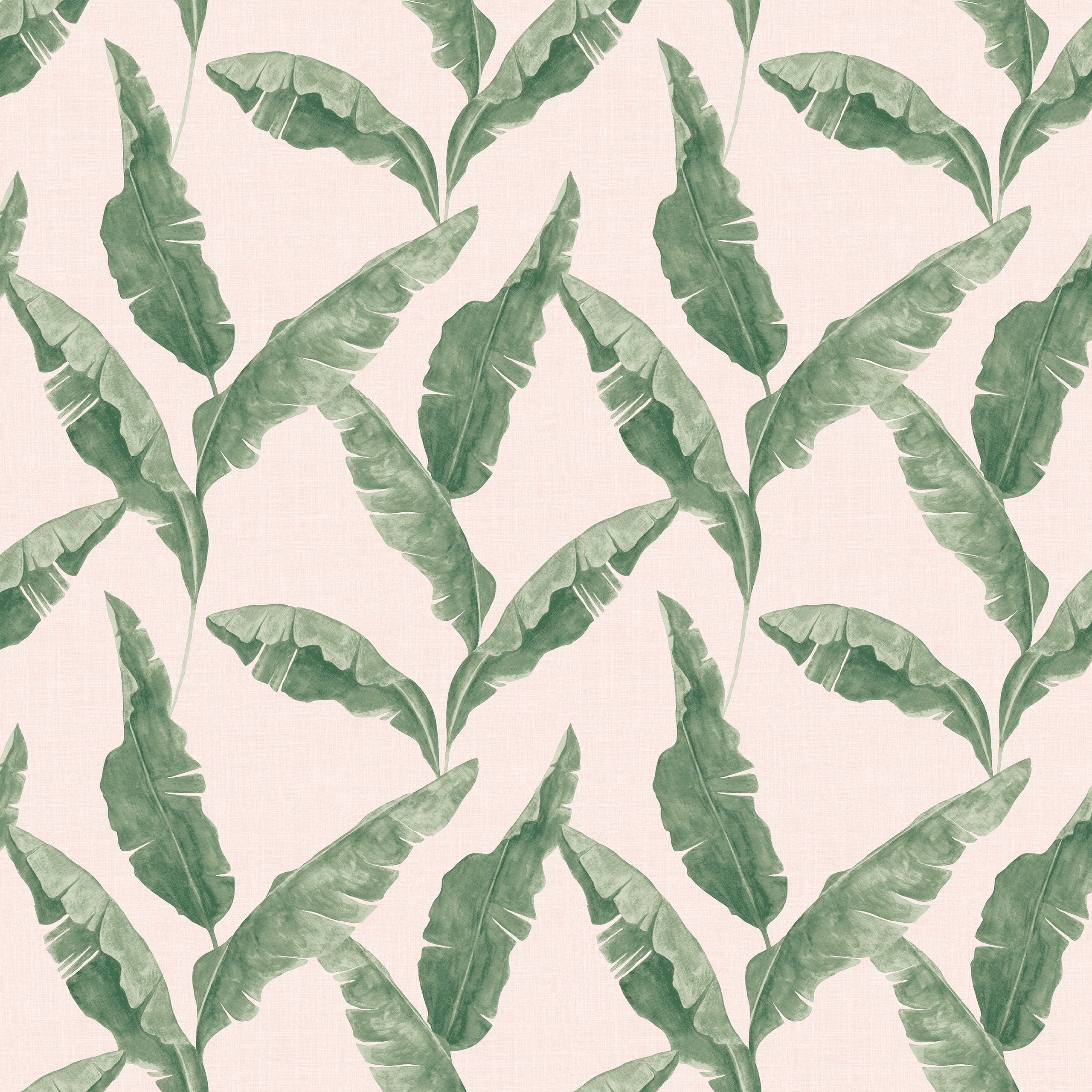 Plantain Wallpaper Teal/Blush by furn.