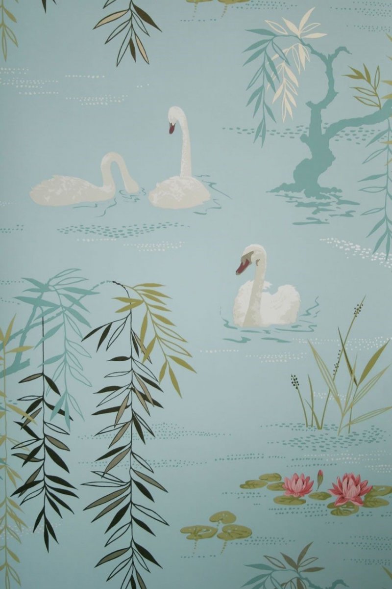 Swan Lake Wallpaper NCW4020-06 by Nina Campbell