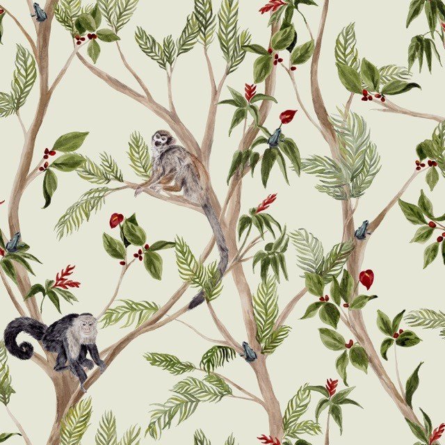 Tropical Monkey Wallpaper 925006 by Arthouse