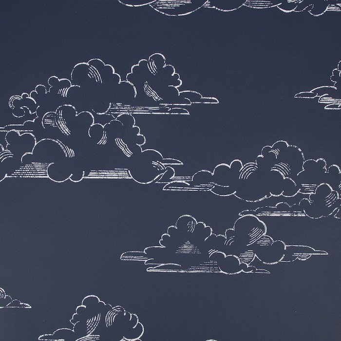 Vintage Cloud Navy Wallpaper 108554 by Superfresco Easy