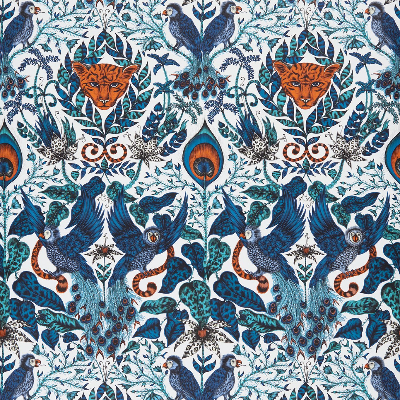 Amazon Blue Wallpaper W0098/01 by Emma Shipley