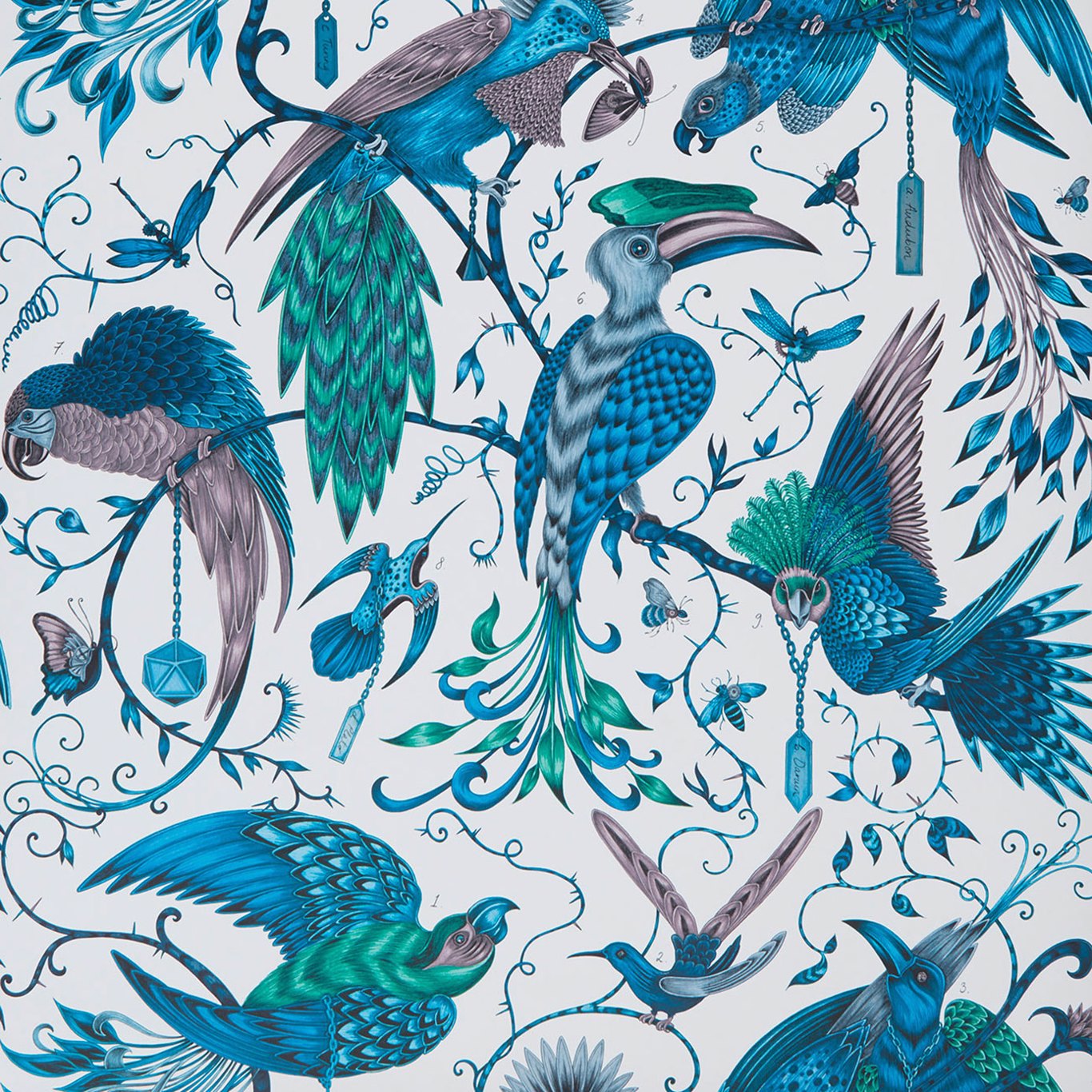 Audubon Jungle Wallpaper W0099/03 by Emma Shipley