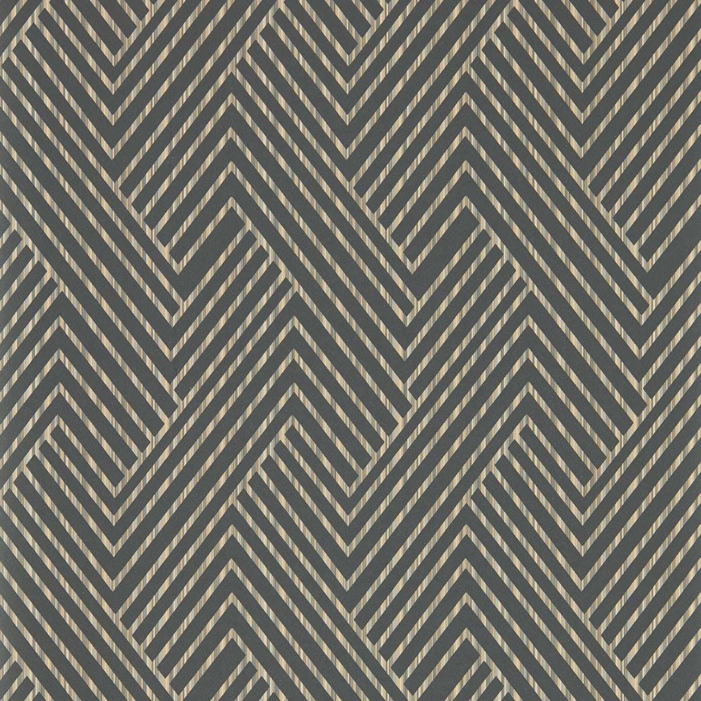 Grassetto Charcoal Wp Charcoal Wallpaper W0181/01 by Clarke & Clarke