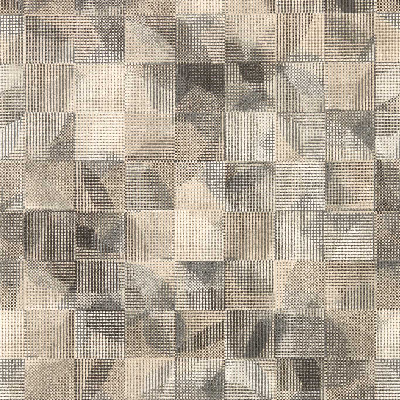 Impatto Charcoal/Linen Wp Charcoal/Linen Wallpaper W0182/01 by Clarke & Clarke