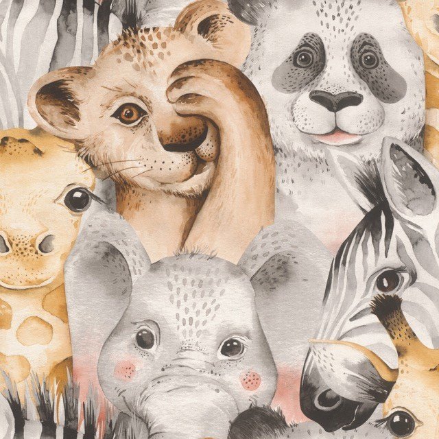 Zoo Animals Wallpaper 252521 by Rasch