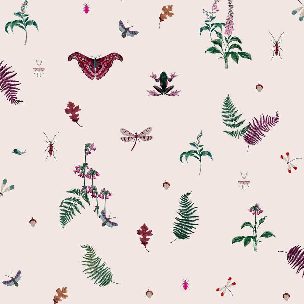 Midnight Beasts Blush Crème Multi Wallpaper 118565 by Joules