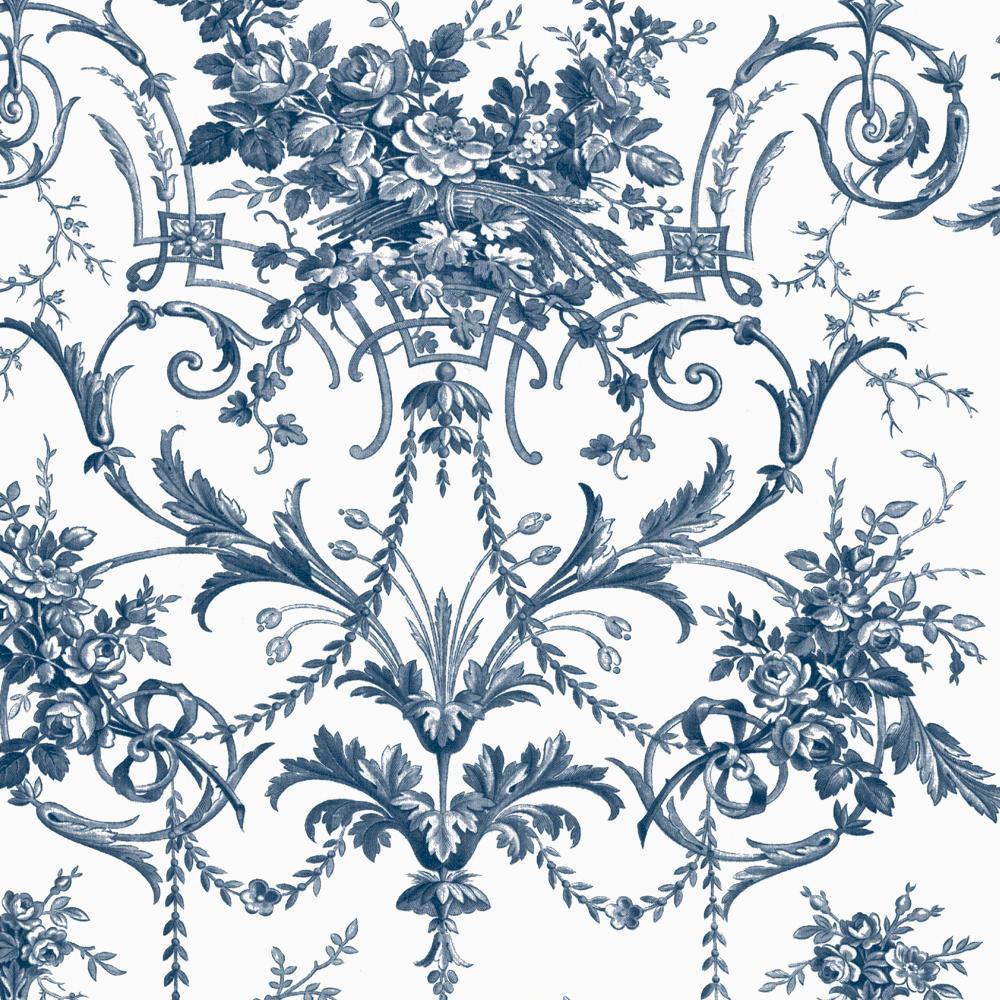 Tuileries Midnight Blue Wallpaper 122767 by Laura Ashley