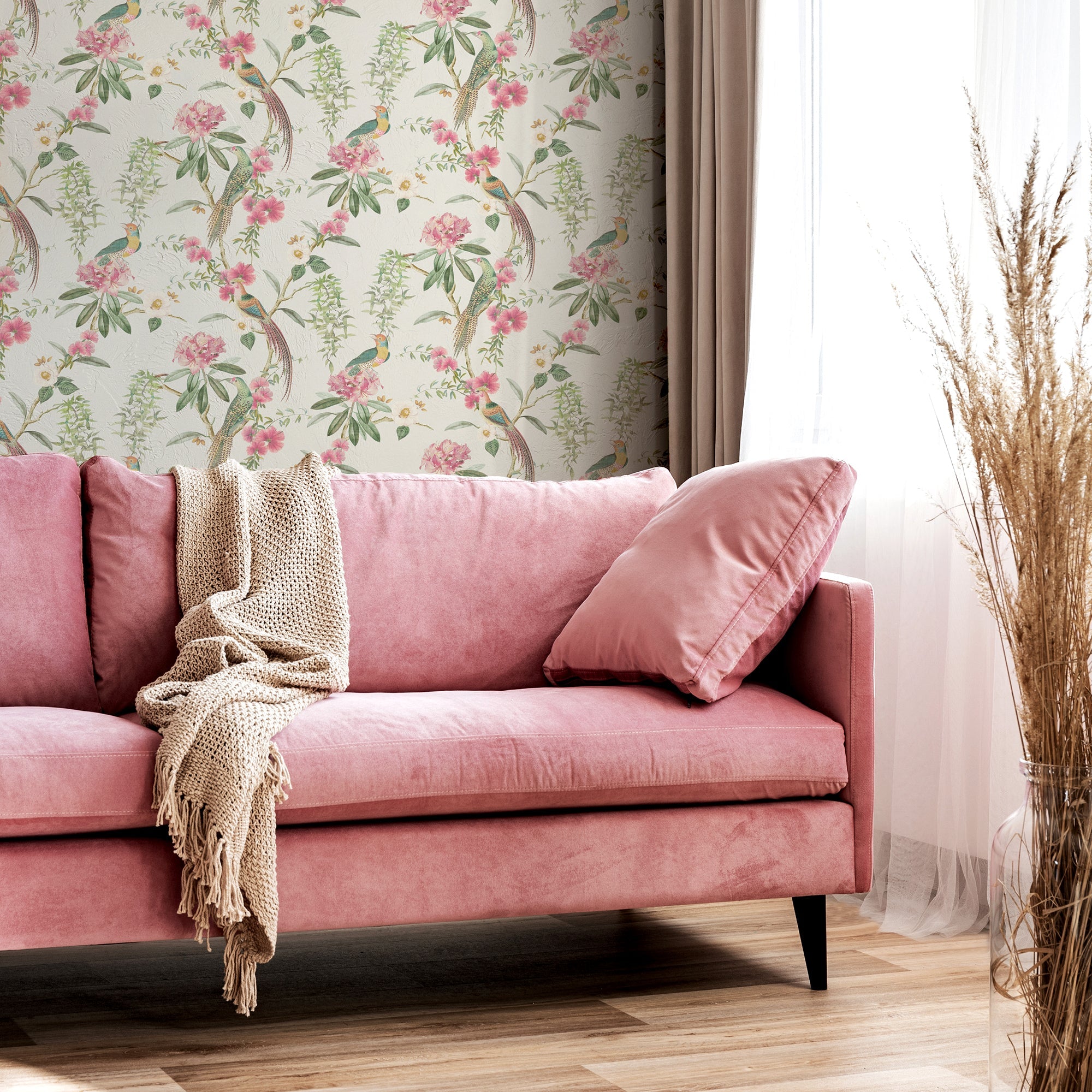 Exotic Garden Pink Green sw12 by Arthouse