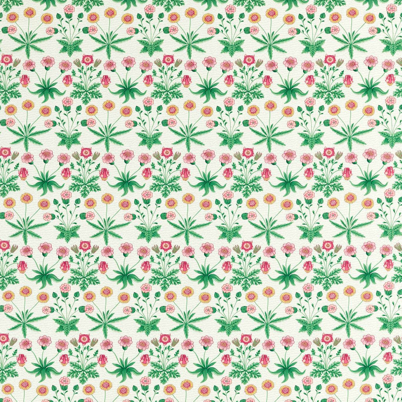 Daisy Strawberry Fields Fabric By Morris & Co