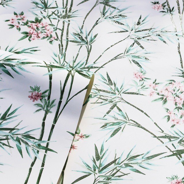 Bamboo & Blossom Wallpaper 692509 by Arthouse
