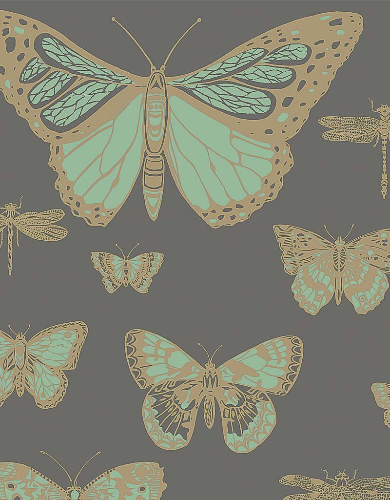 Butterflies And Dragonflies Wallpaper 103-15067 by Cole & Son