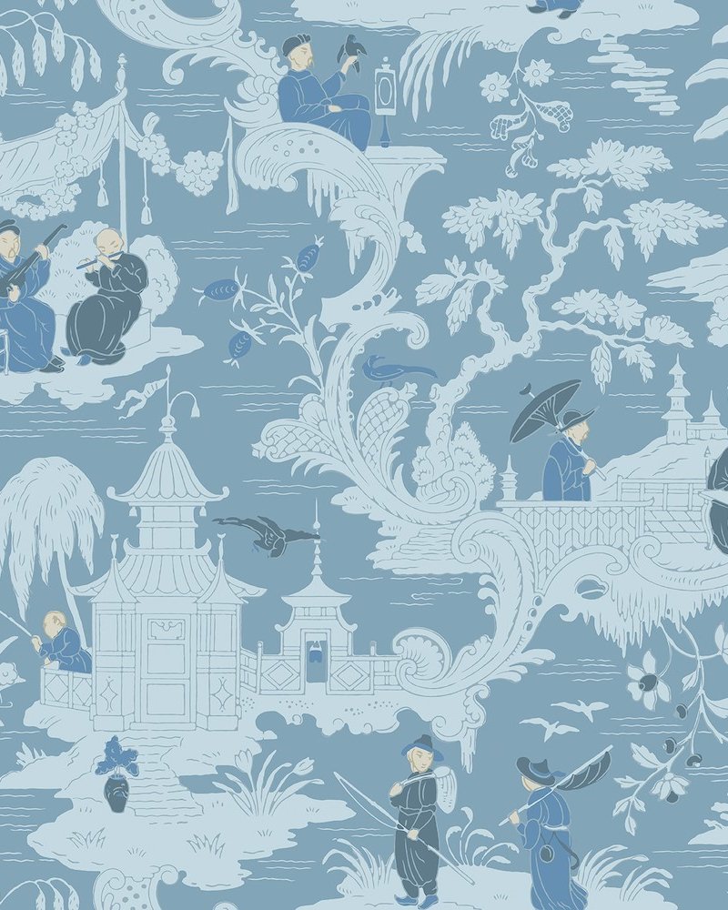 Chinese Toile Wallpaper 100-8038 by Cole & Son