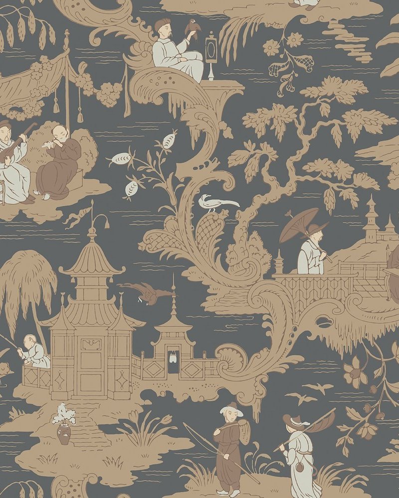 Chinese Toile Wallpaper 100-8040 by Cole & Son