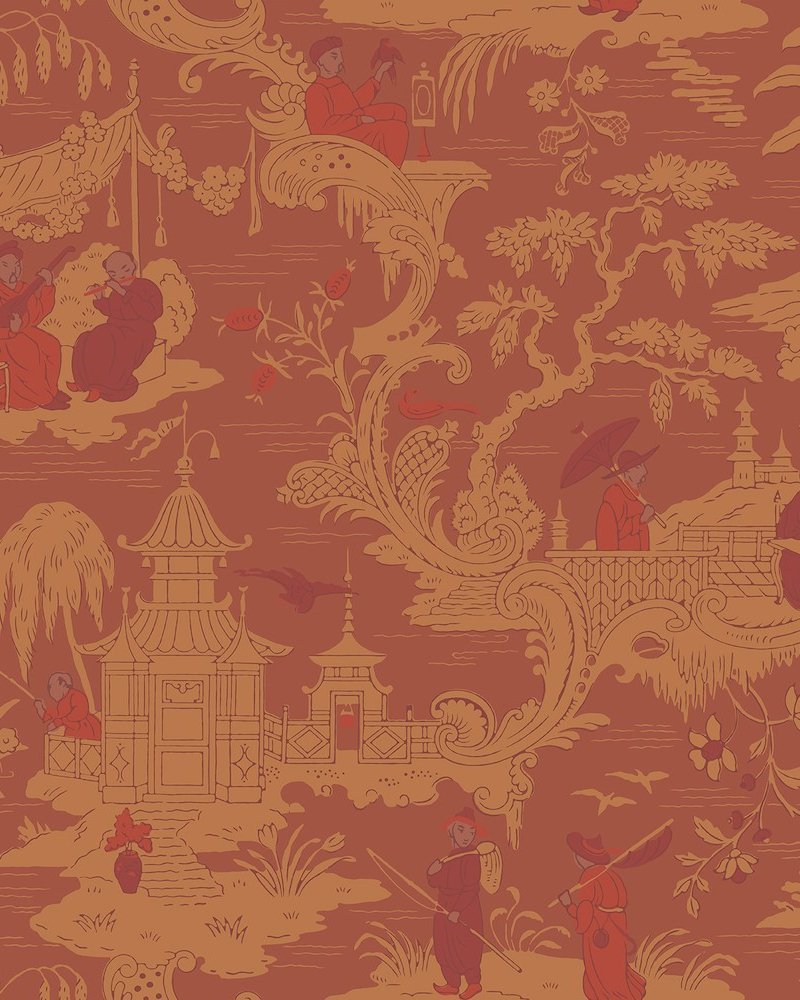 Chinese Toile Wallpaper 100-8041 by Cole & Son