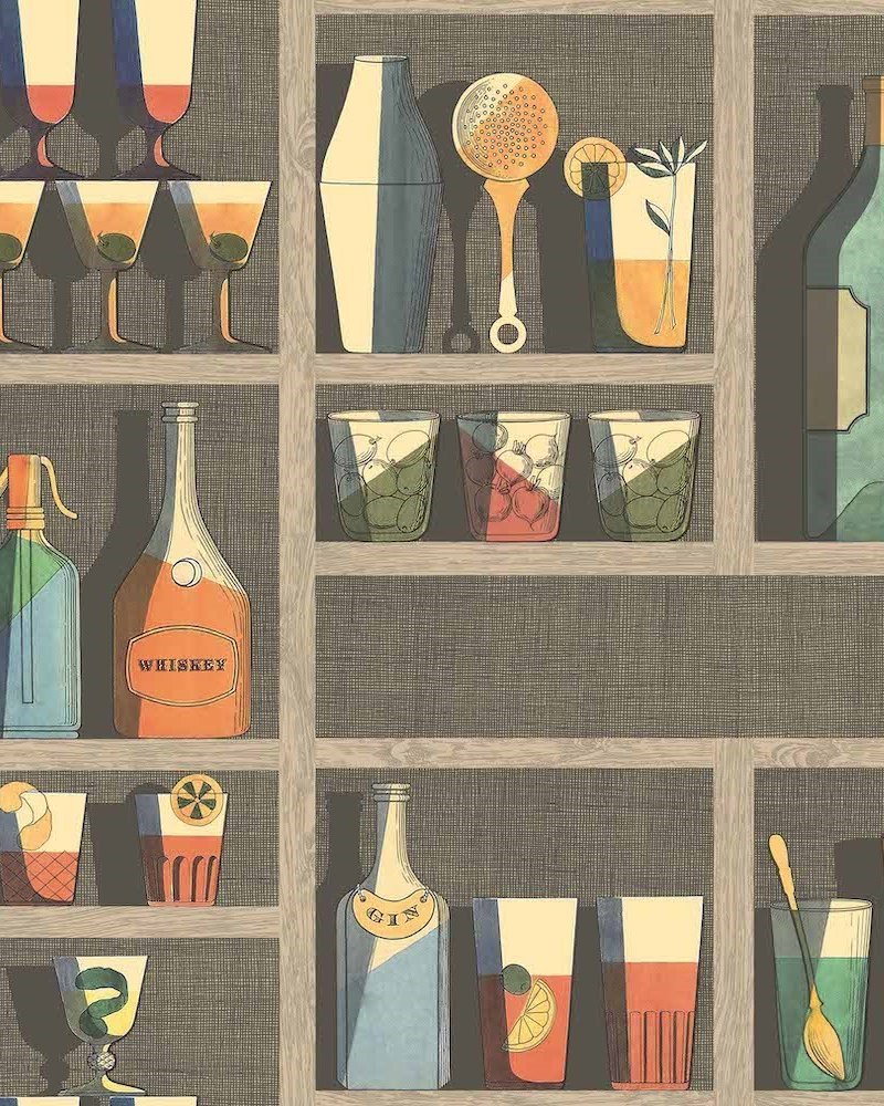 Cocktails Wallpaper 114-23043 by Cole & Son