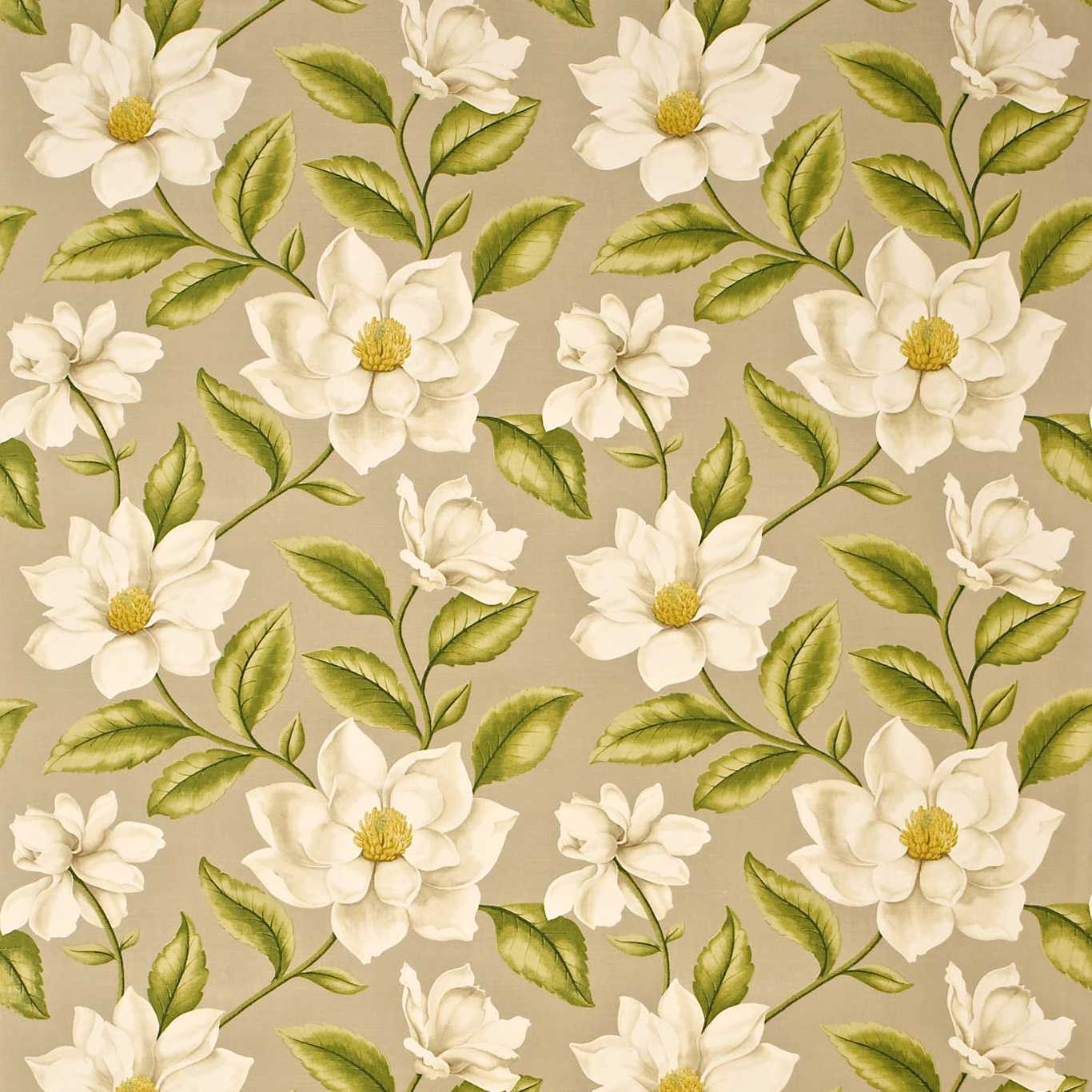 Grandiflora DAPGGR204 Linen/Olive Fabric By Sanderson