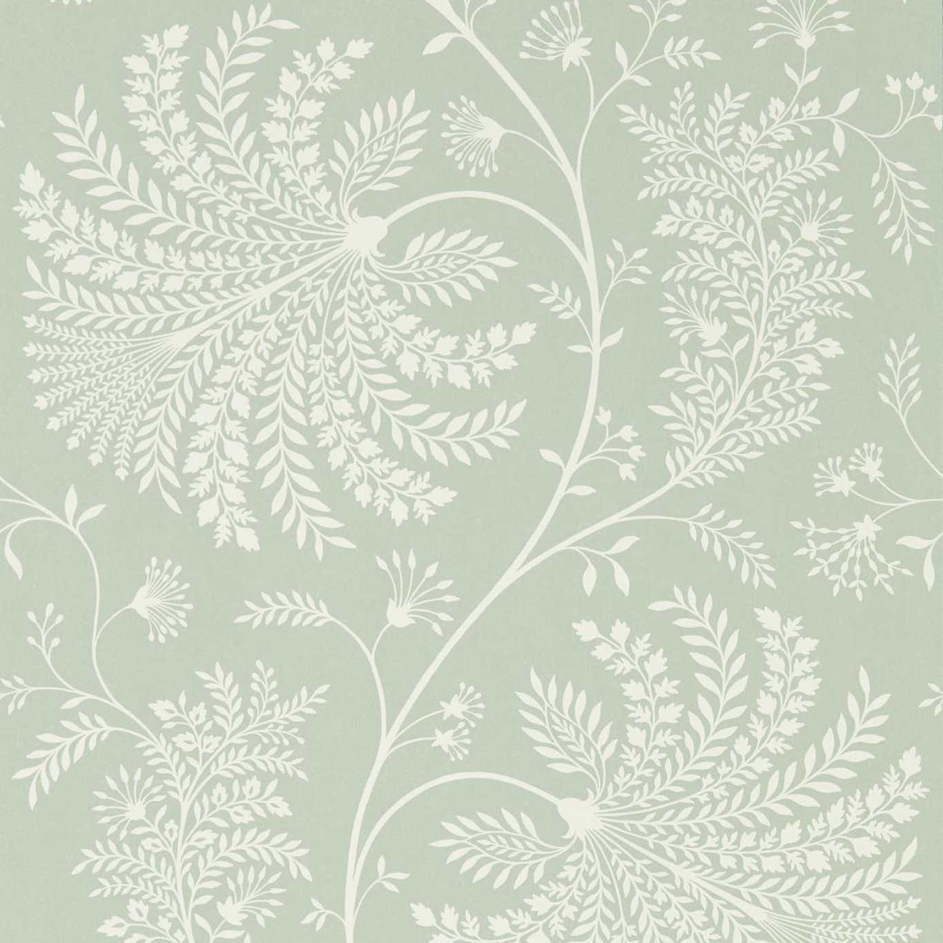 Mapperton Sage/Cream Wallpaper DART216341 by Sanderson