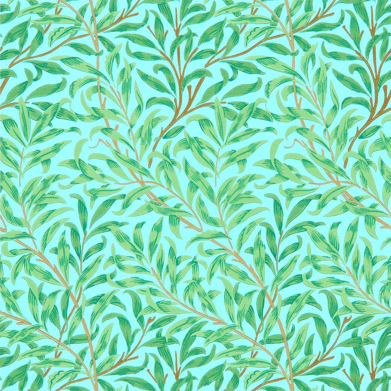 William Morris Willow Bough Wallpaper DBPW216948 by Morris & Co