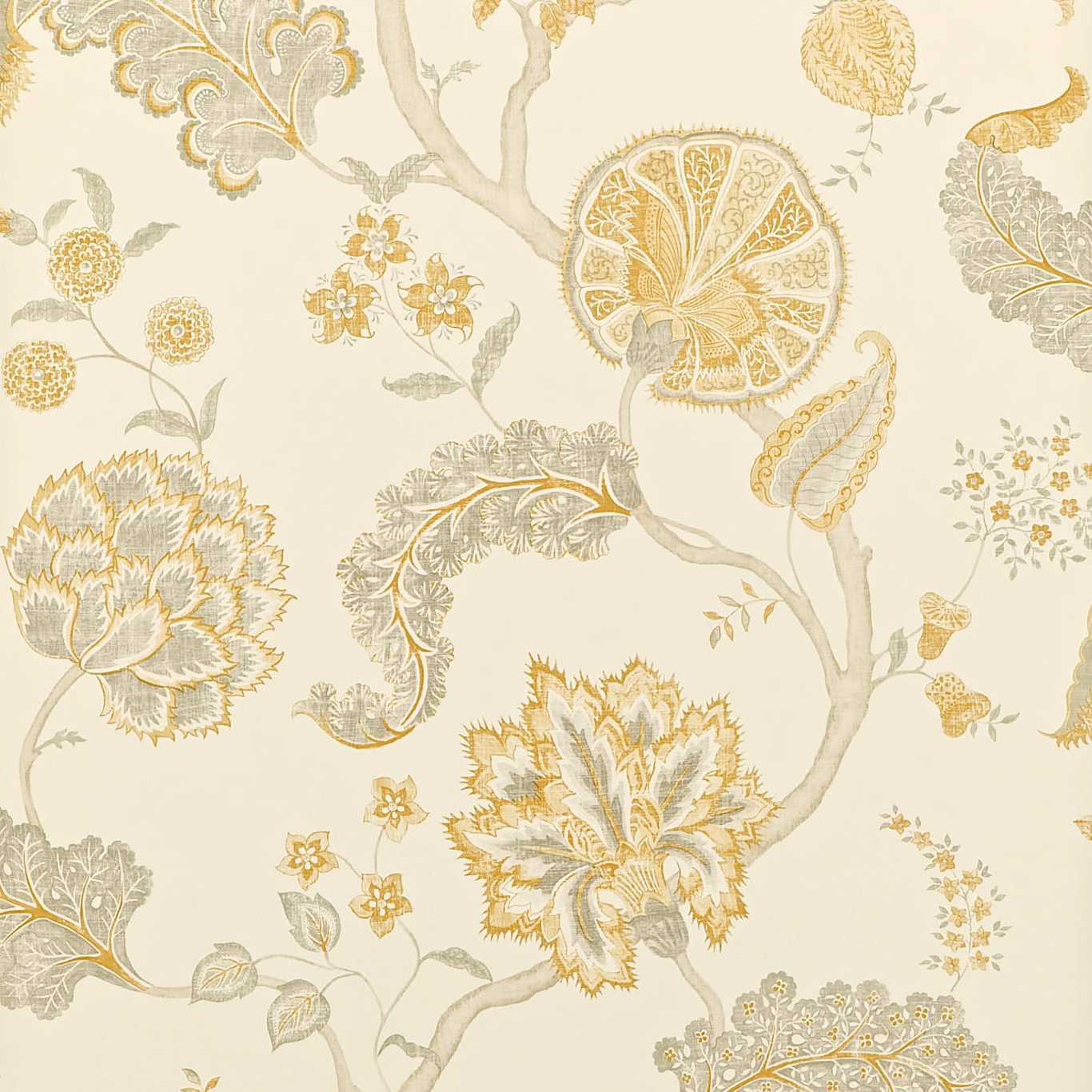 Palampore Silver/Gold Wallpaper DCAVPA105 by Sanderson