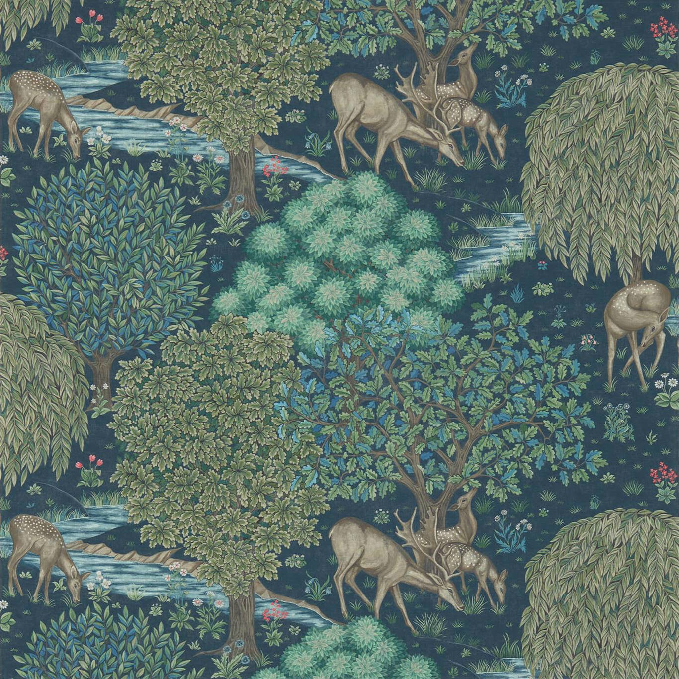 The Brook Wallpaper DCMW216813 by Morris & Co