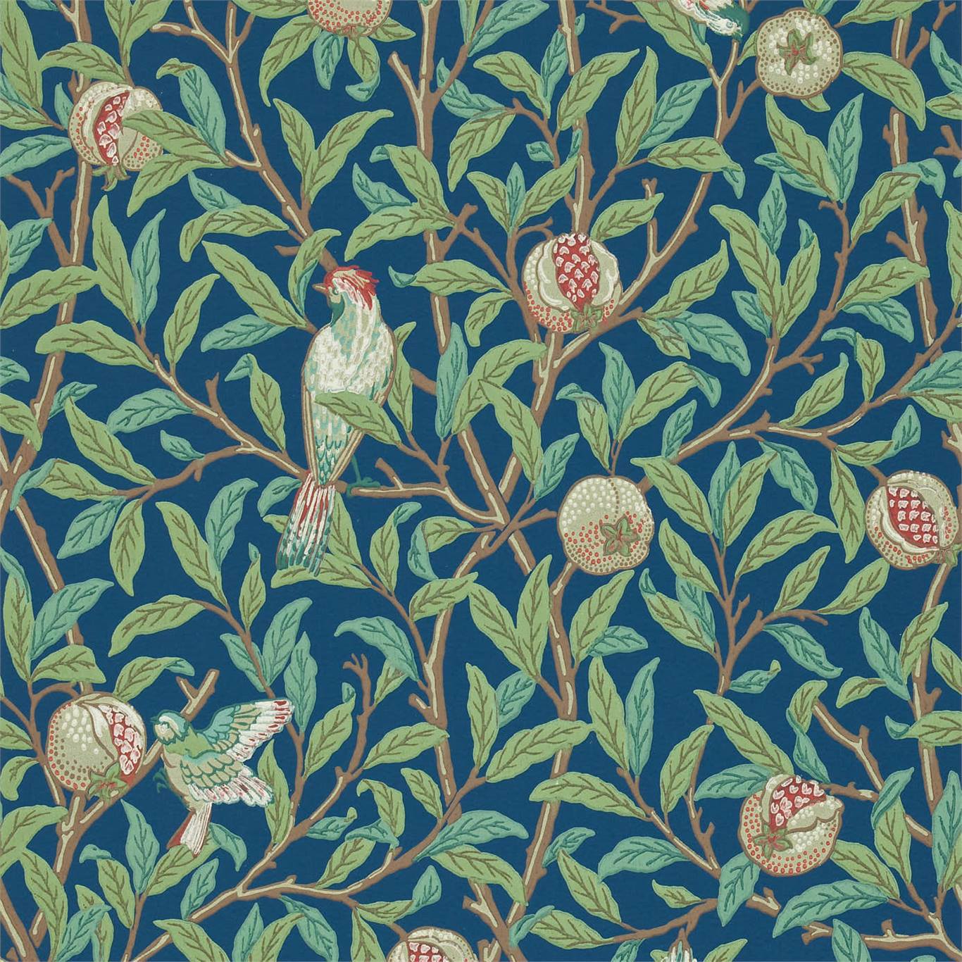William Morris Bird And Pomegranate Wallpaper DCMW216815 by Morris & Co
