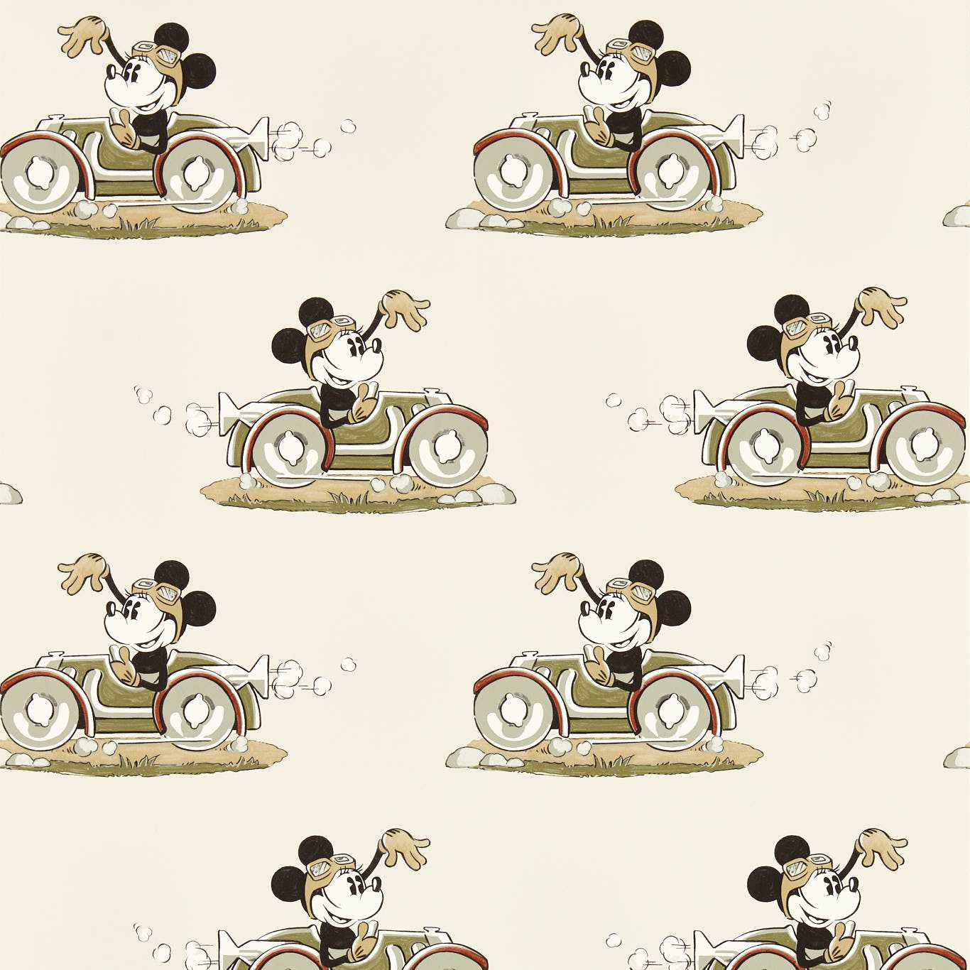 Minnie On the Move Babyccino Wallpaper DDIW217270 by Sanderson