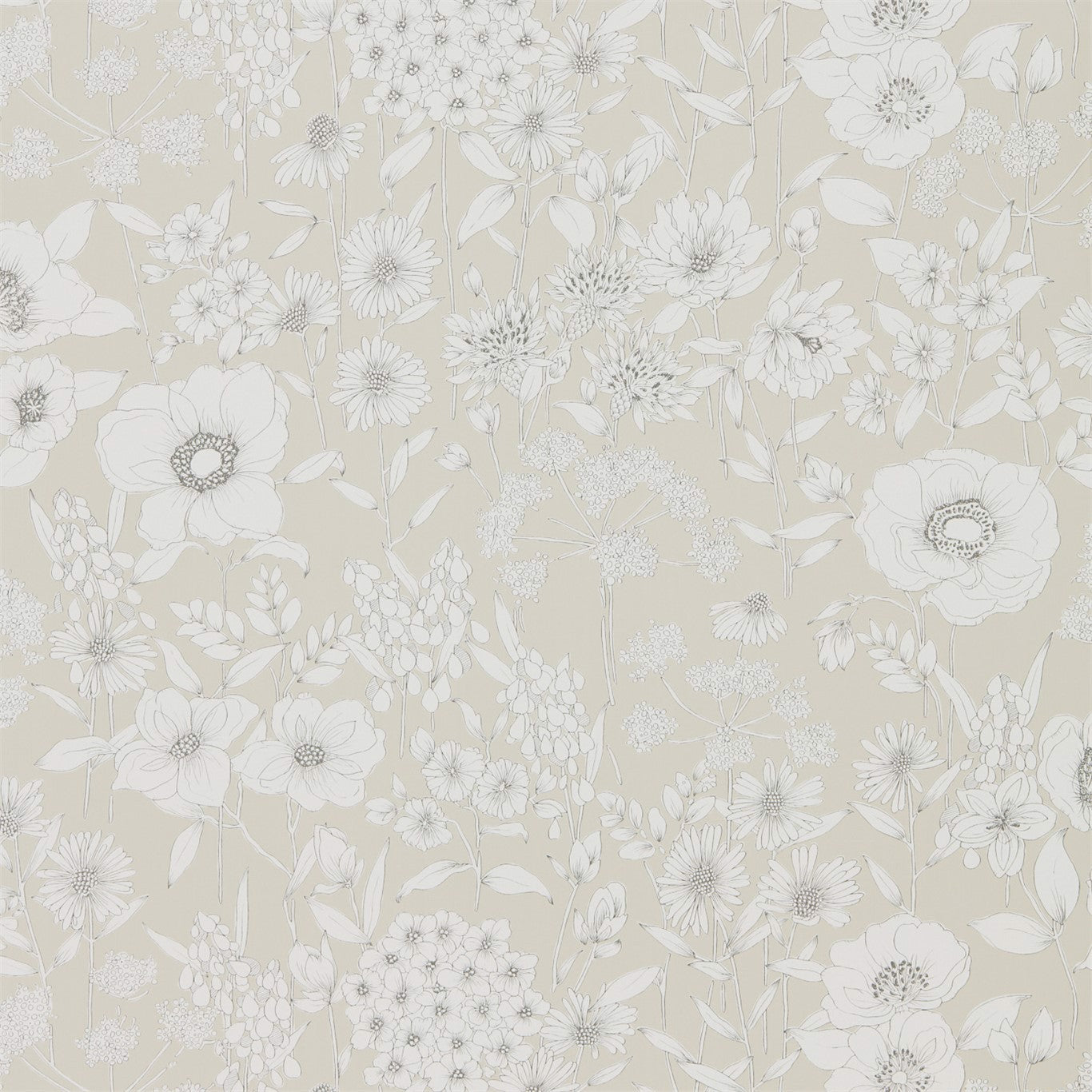 Maelee Linen Wallpaper DHPO216349 by Sanderson