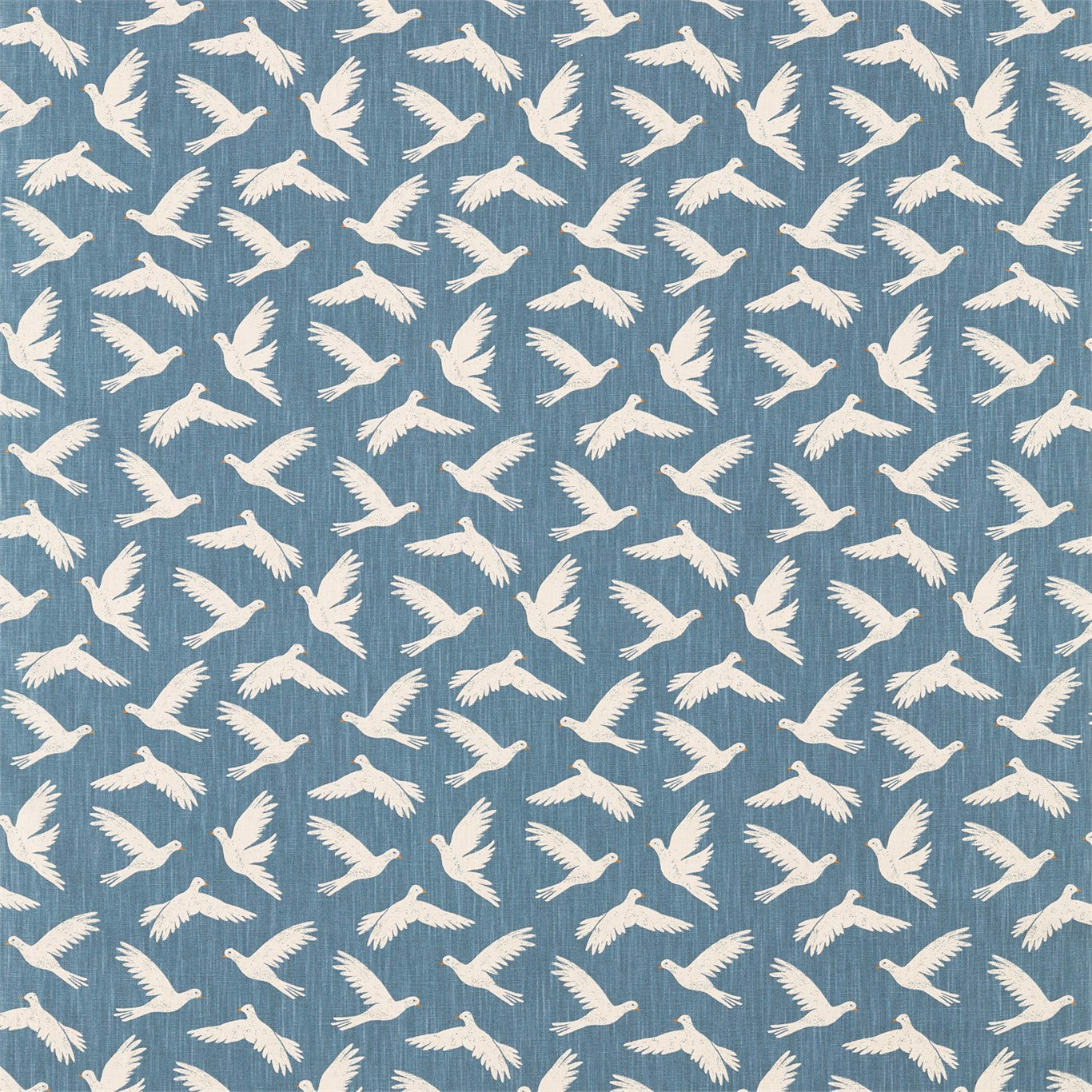 Paper Doves Denim Fabric By Sanderson