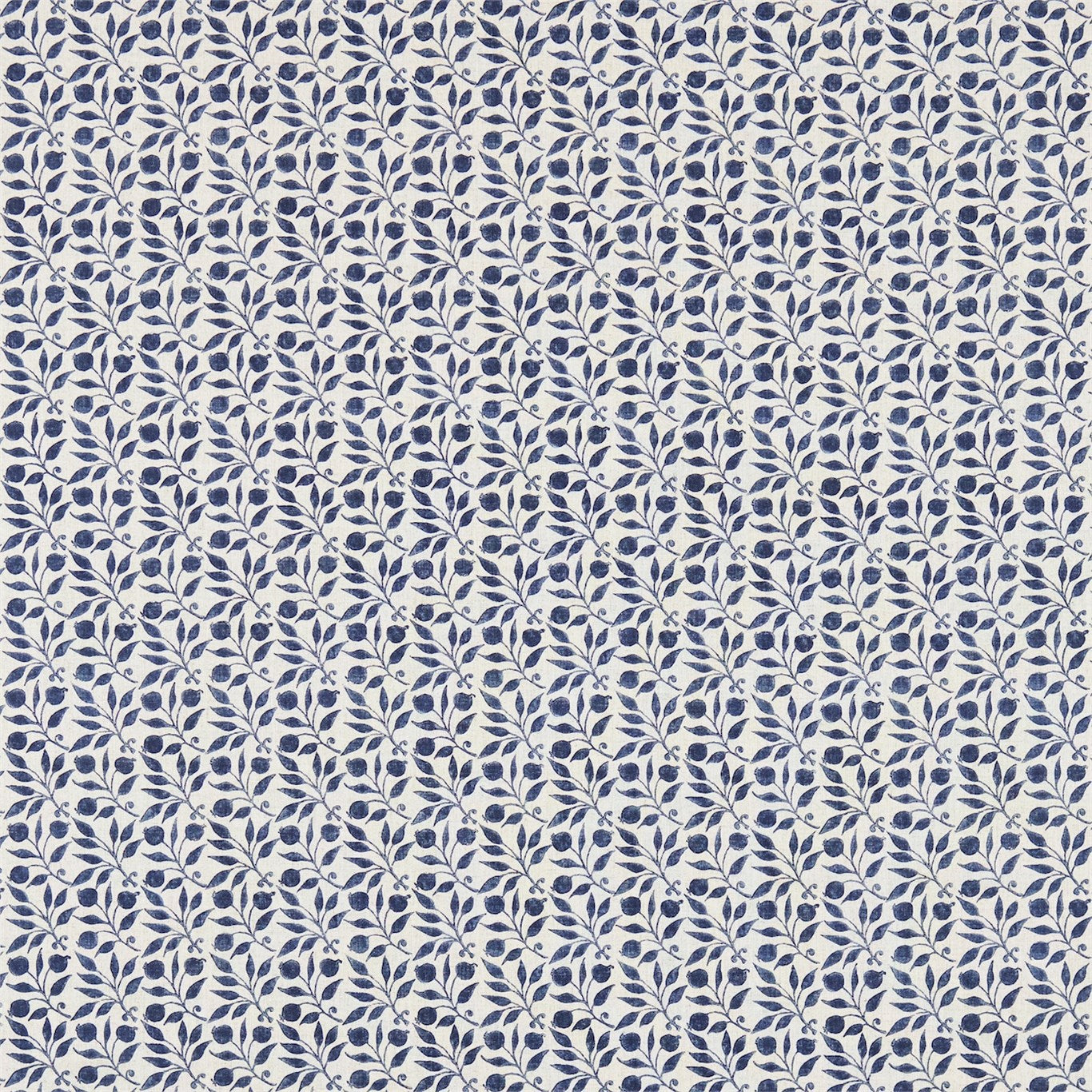 Rosehip Indigo Fabric By Morris & Co