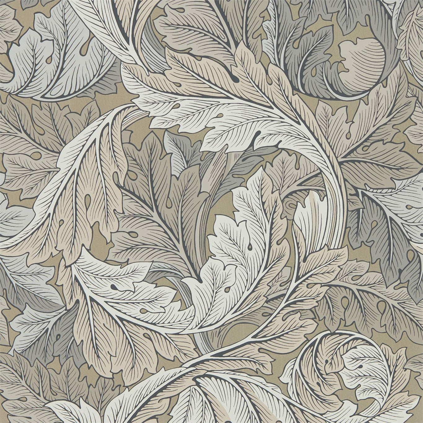 Acanthus Manilla/Stone Wallpaper DMA4216441 by Morris & Co