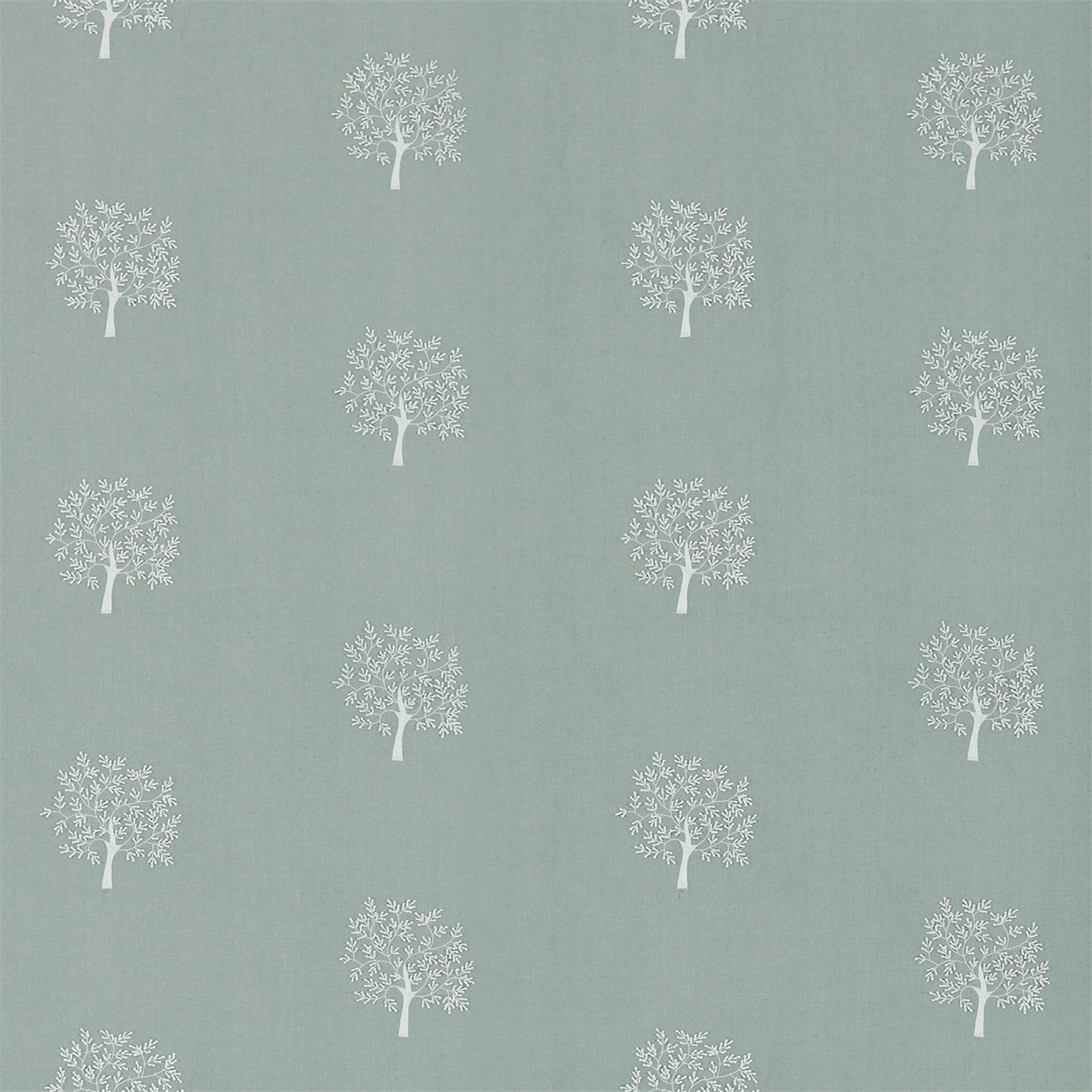Woodland Tree Celadon/Ivory Fabric By Morris & Co