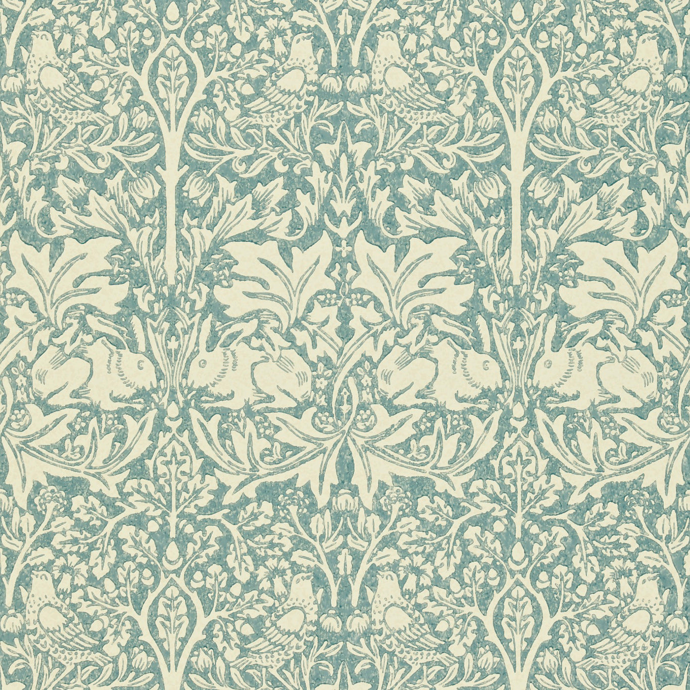 Brer Rabbit Wallpaper DMORBR103 by Morris & Co