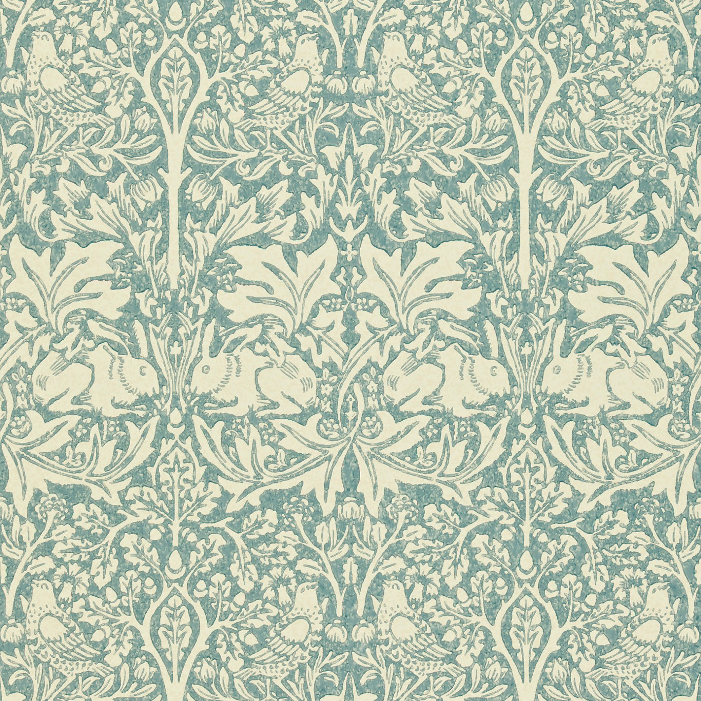 Brer Rabbit Wallpaper DMORBR103 by Morris & Co