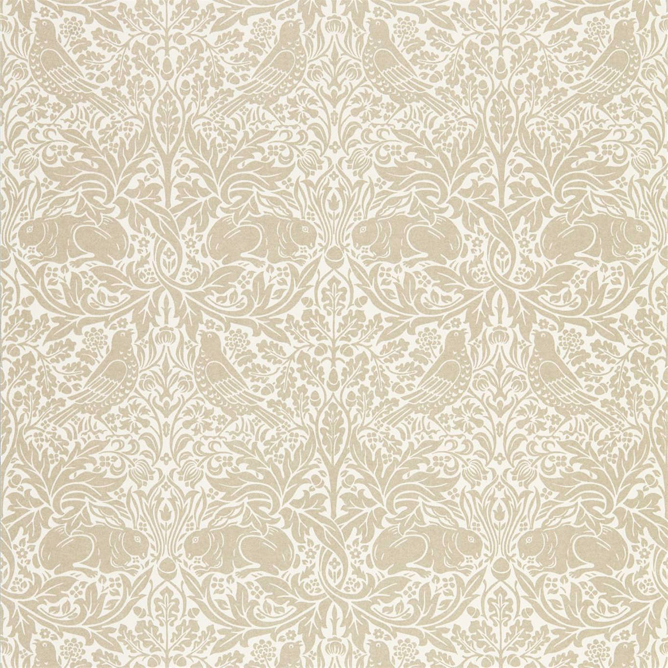 Pure Brer Rabbit Linen Wallpaper DMPN216531 by Morris & Co | Wallpaper ...