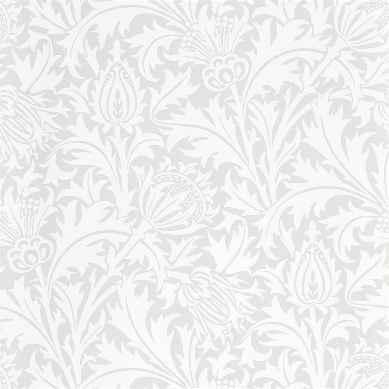 Pure Thistle Grey Blue Wallpaper DMPN216550 by Morris & Co Wallpaper