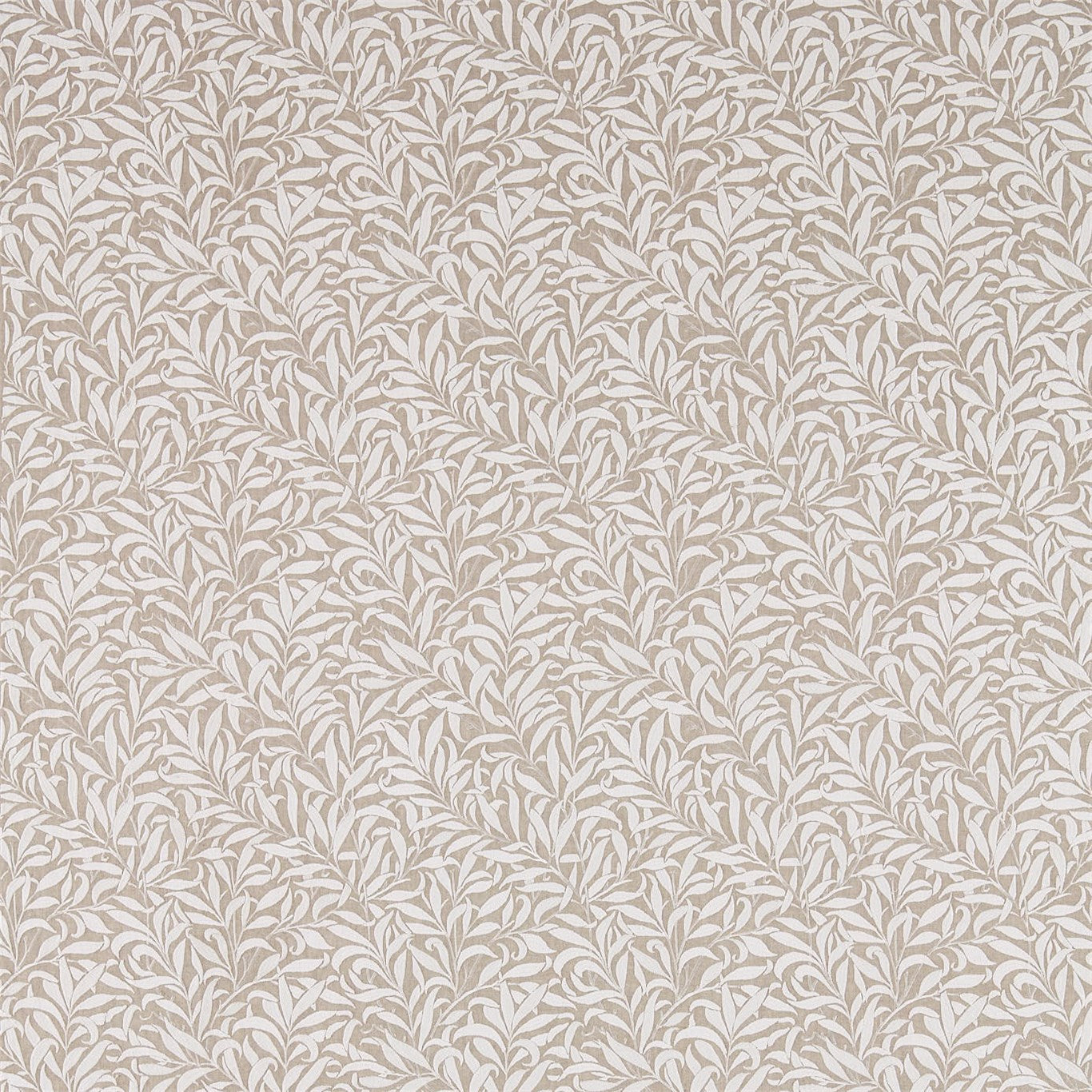 Pure Willow Bough Embroidery Flax Fabric By Morris & Co