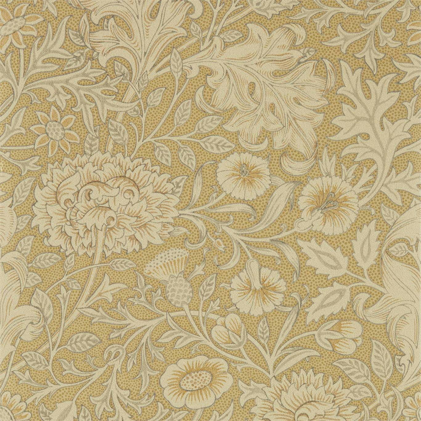 Double Bough Antique Gold Wallpaper DMSW216681 by Morris & Co