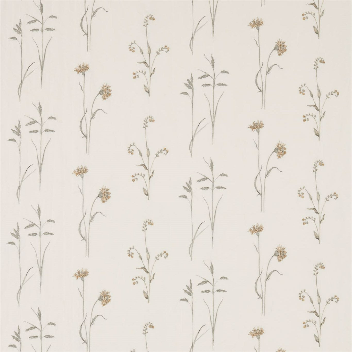 Meadow Grasses Sage/Honey Fabric By Sanderson