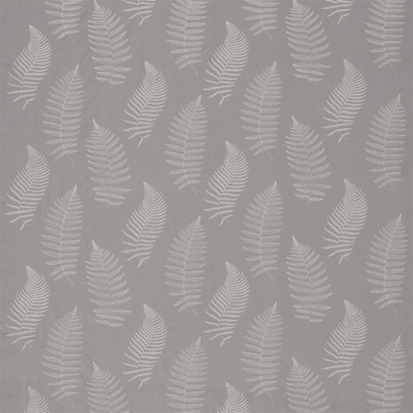 Fern Embroidery Pebble Fabric By Sanderson