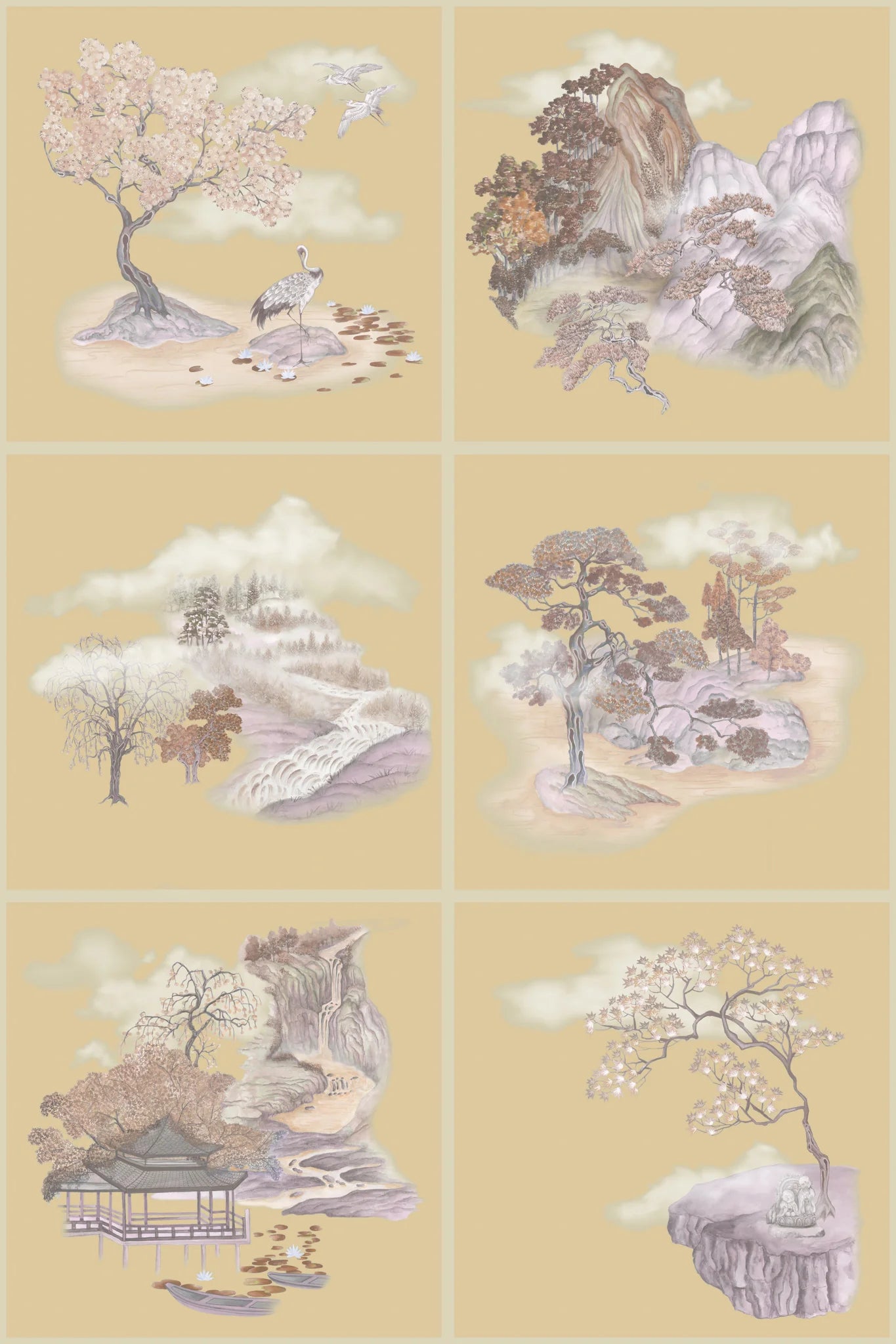 Tile Toile - Gilded wallpaper by Cole & Son 126/10038