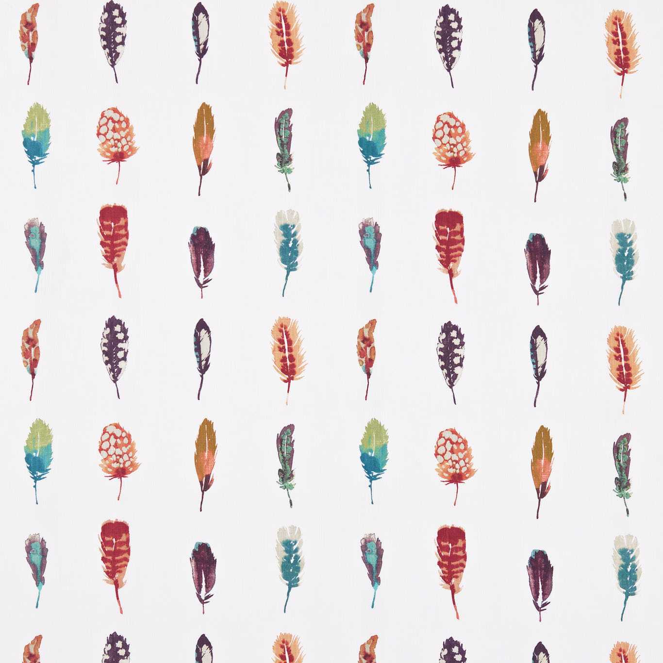 Limosa Papaya/Lagoon/Loganberry Fabric By Harlequin